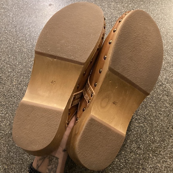 Isabel Marant Tooled Banded Thalie Clog in Cognac Brown 40 - Picture 4 of 9